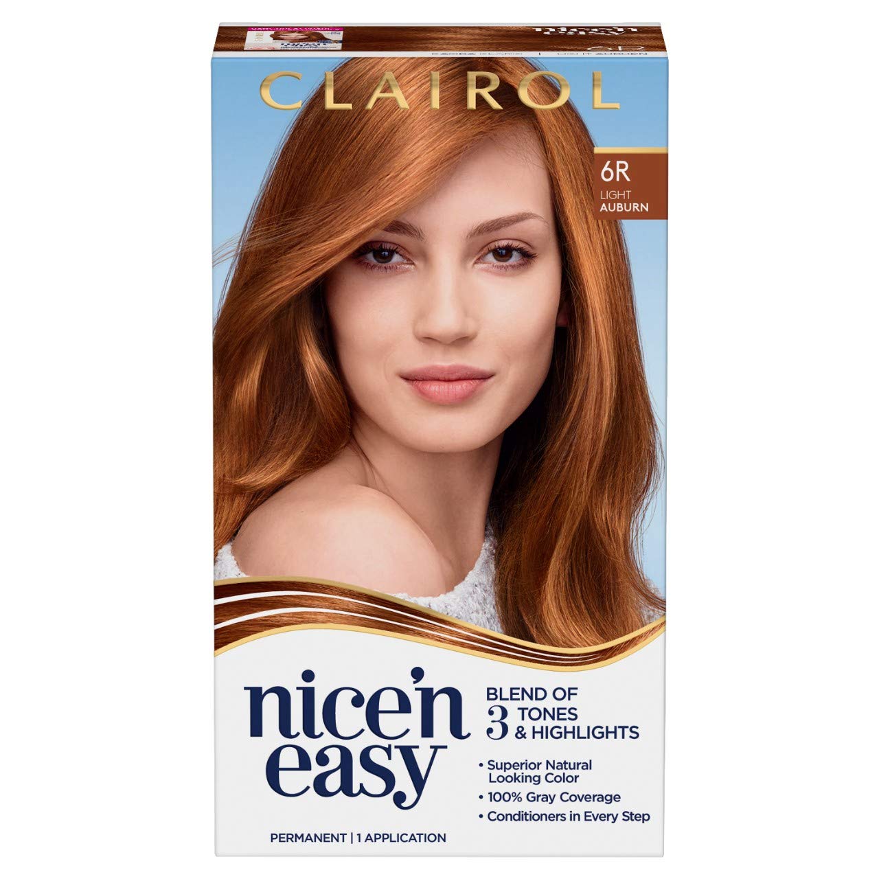 Clairol Nice'n Easy Permanent Hair Color 6R/110 Light Auburn
