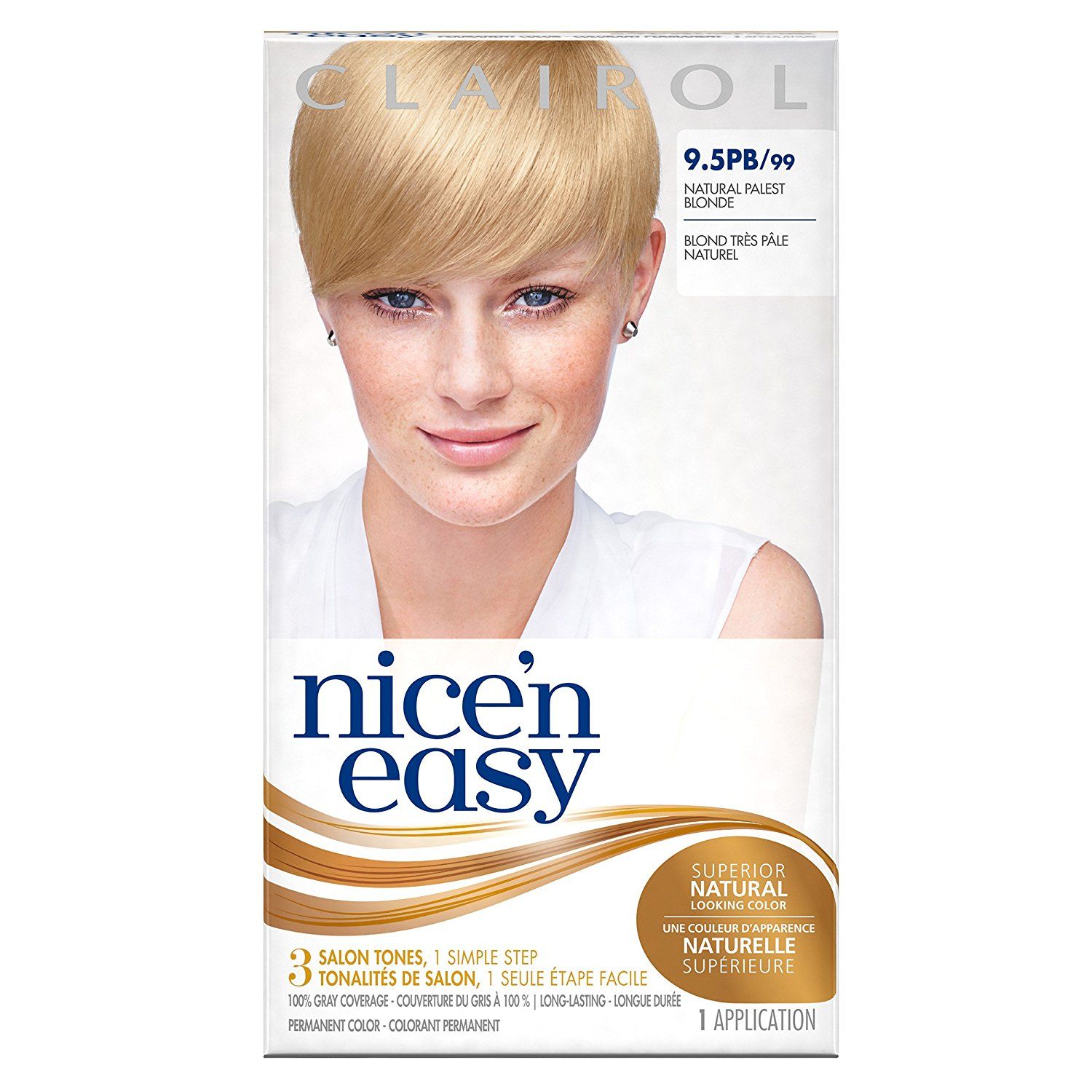 Clairol Nice'n Easy Permanent Hair Color 9.5BP/99 Natural Palest Blonde